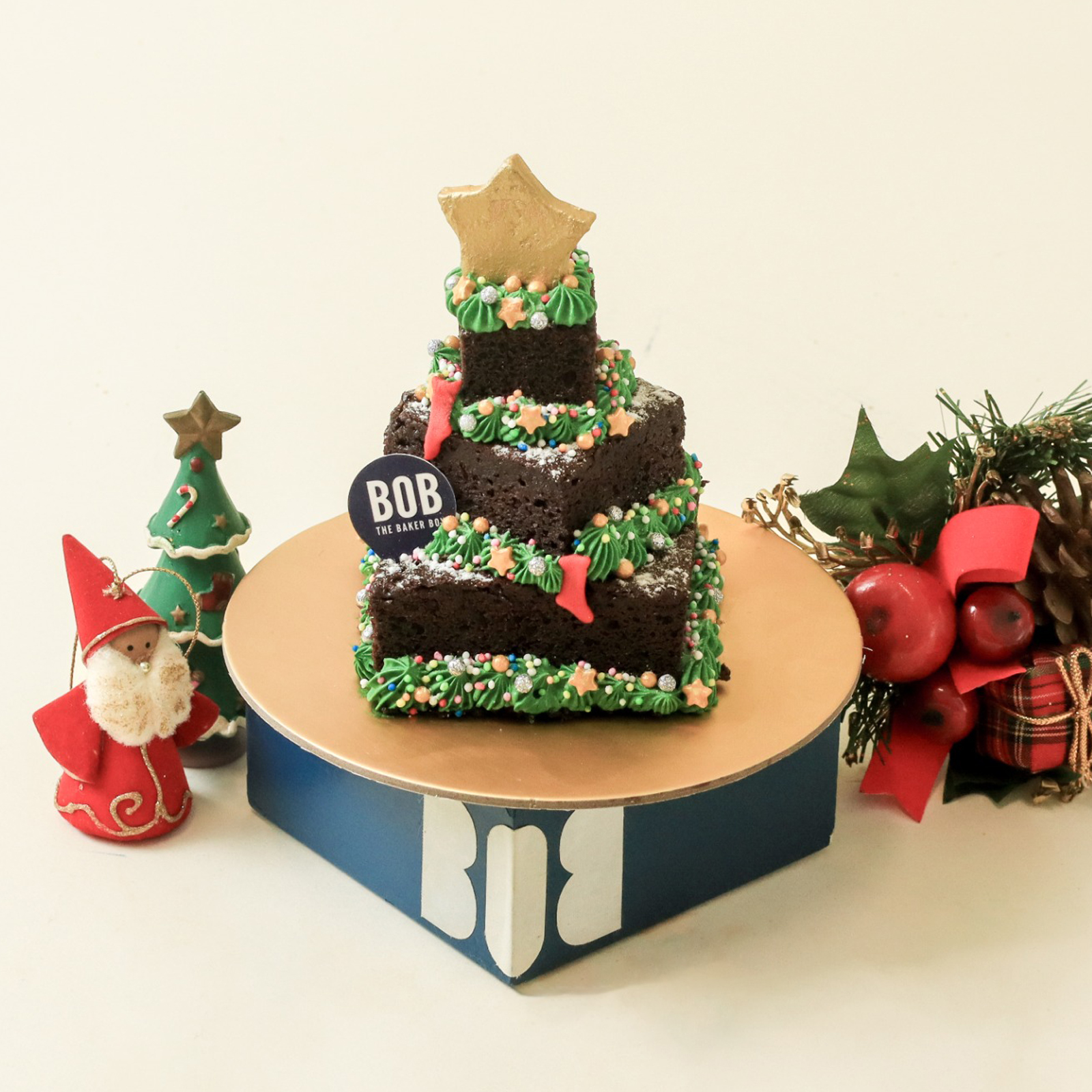 Mini Christmas Brownie Tree